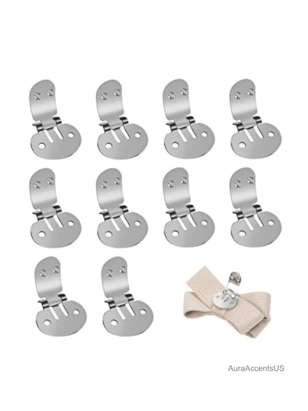 10 Shoe Clips Stainless Steel DIY Shoe Charms Women Accessories